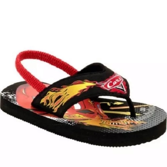 Disney Cars Sling Back Flip Flops NEW!